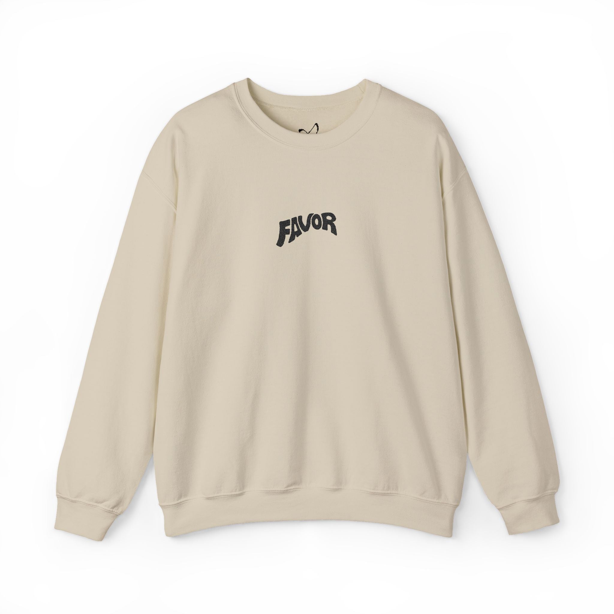 Favor Embroidered Sweatshirt (Black Logo)