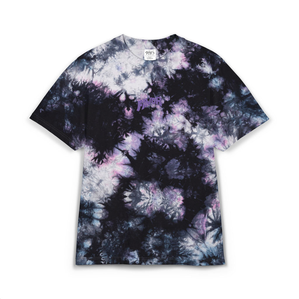 Tie-Dye Favor Embroidered Oversized Heavyweight T-Shirt (Galaxy)