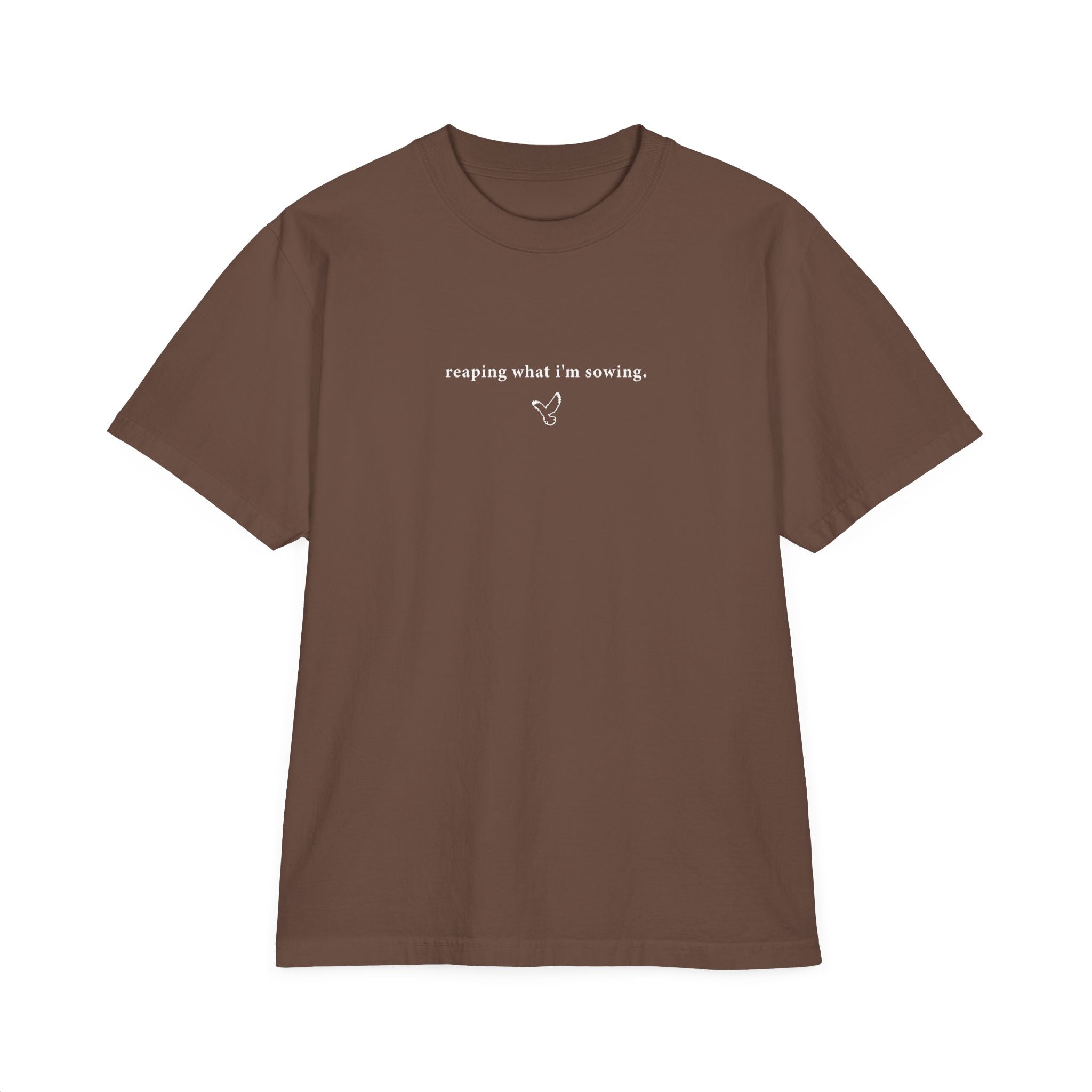 Drop-Shoulder WALKING IN FAVOR Oversized T-Shirt (White Text)