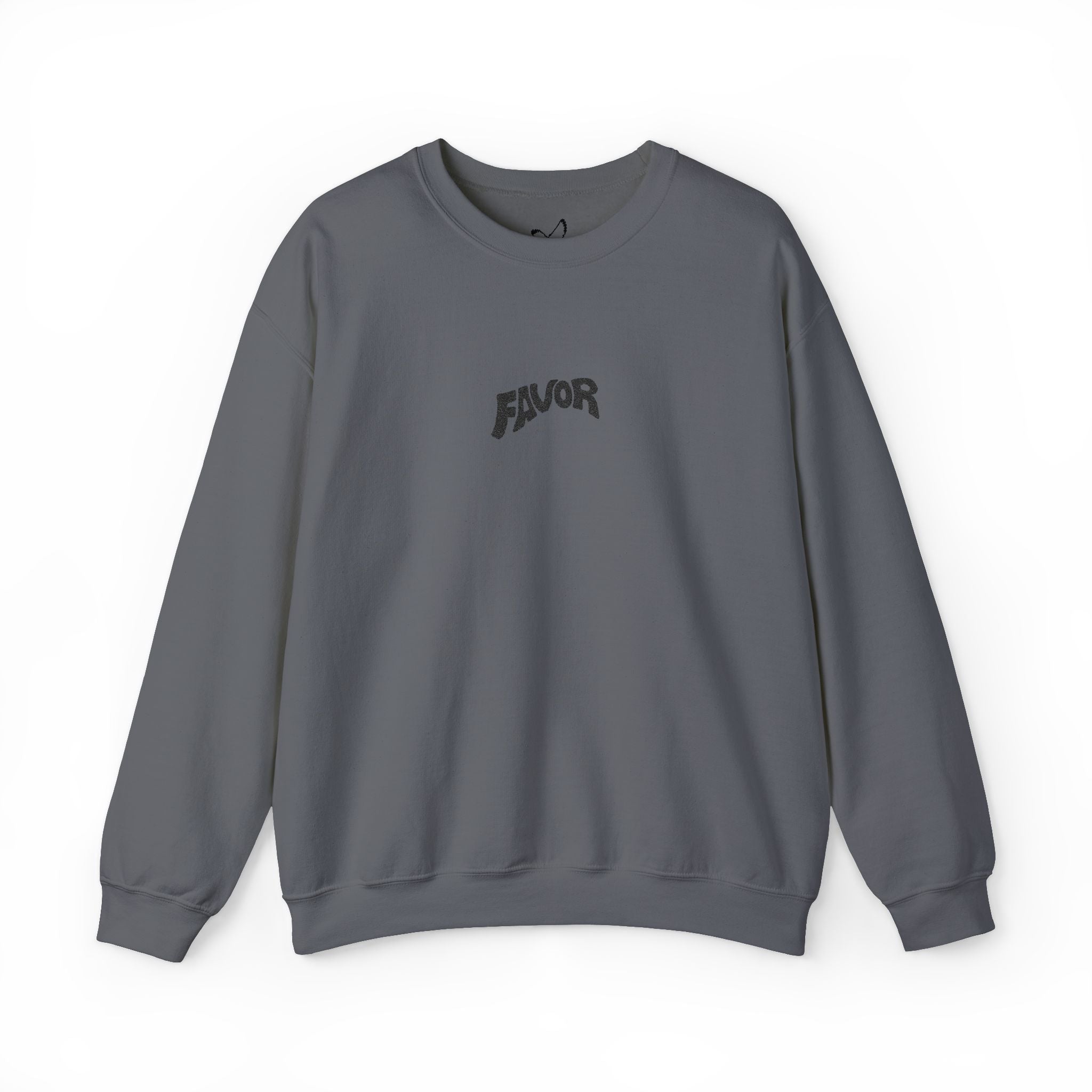 Favor Embroidered Sweatshirt (Black Logo)