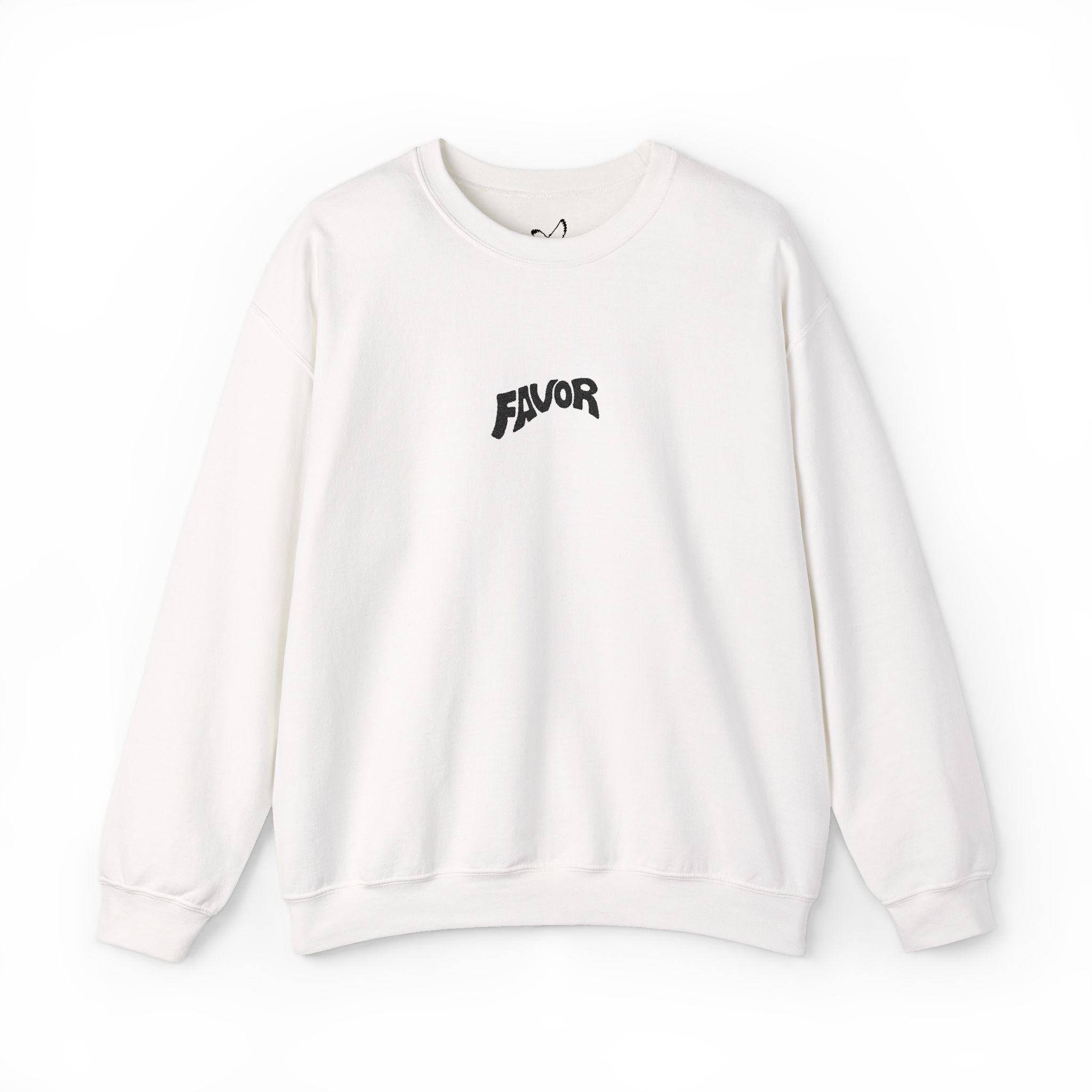 Favor Embroidered Sweatshirt (Black Logo)