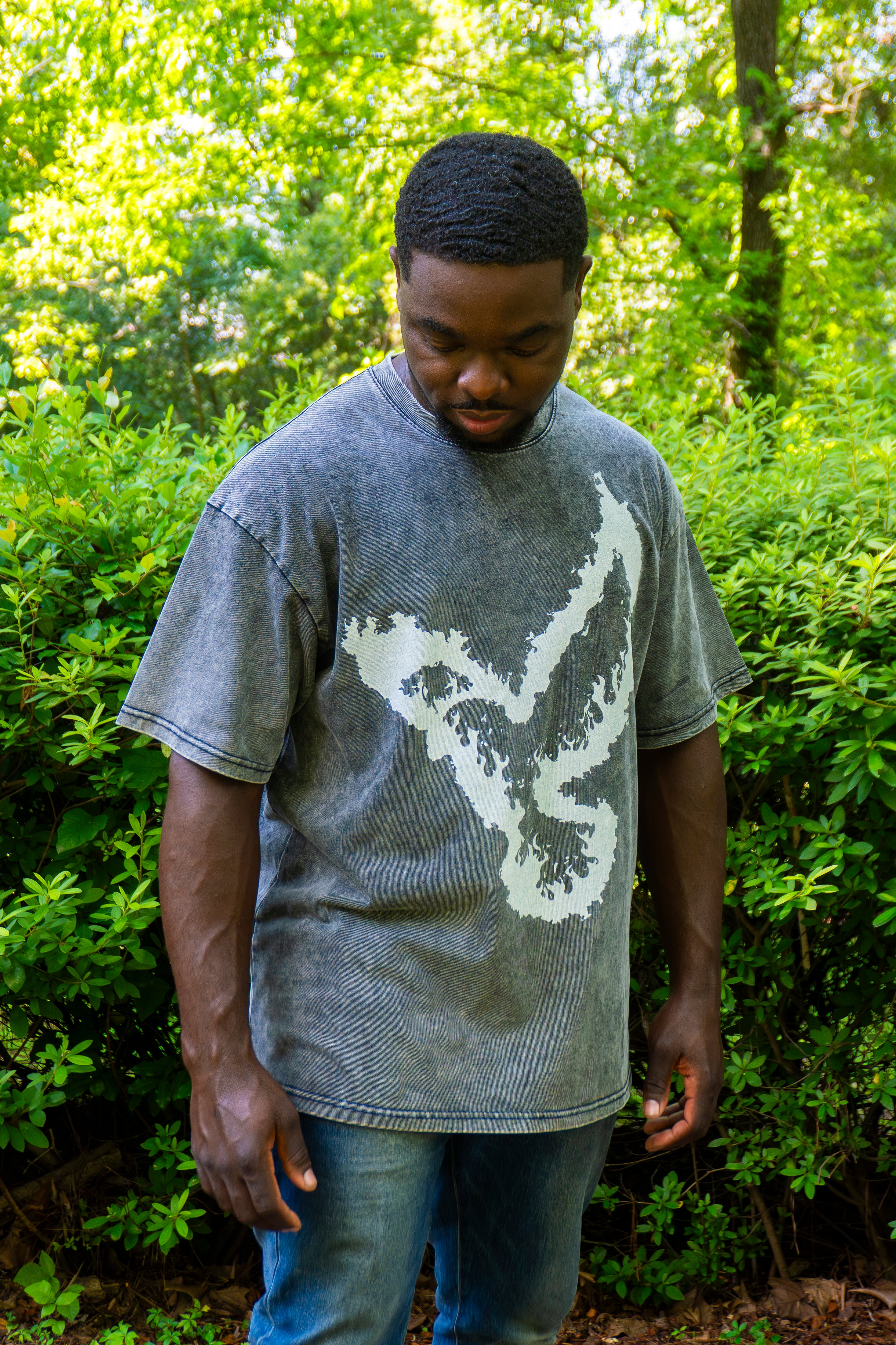D.O.H.N.B. Snow Washed Oversized Tee