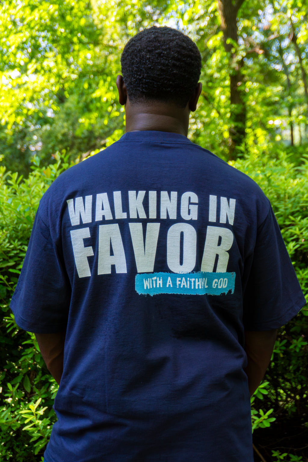 WALKING IN FAVOR: With a Faithful God Heavyweight Tee