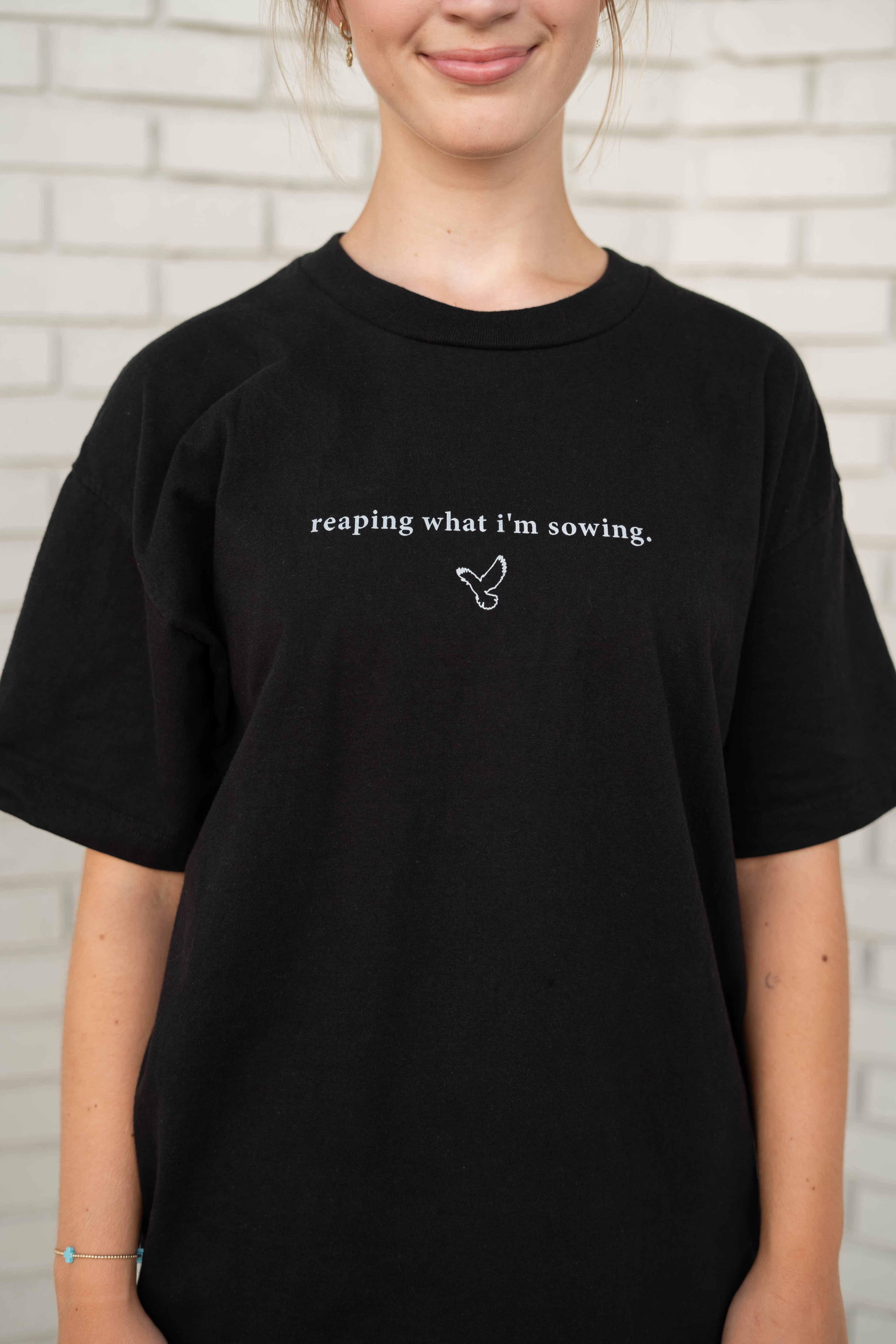 WALKING IN FAVOR T-Shirt (White Text) (Standard Size)