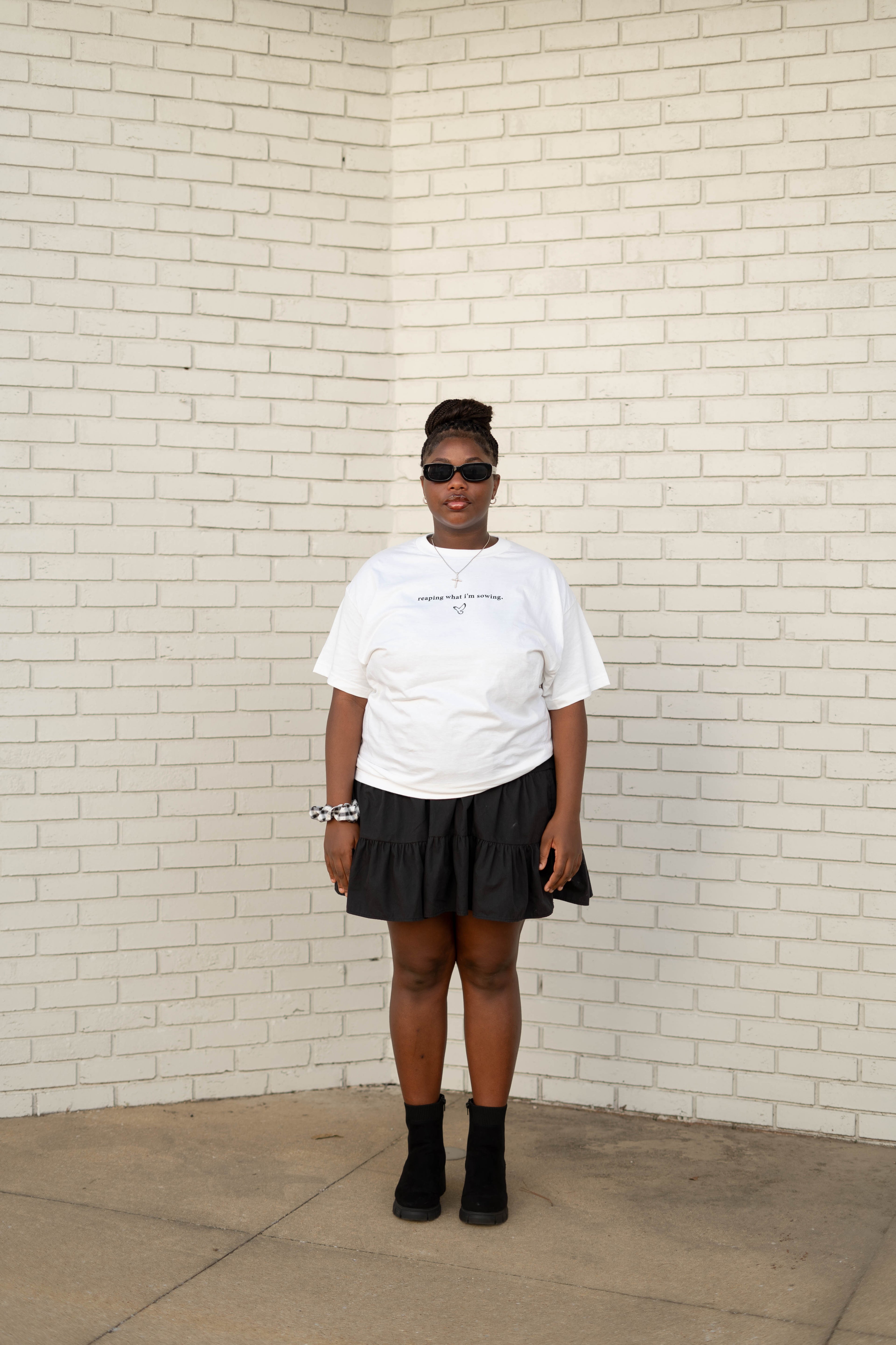 WALKING IN FAVOR T-Shirt (Black Text) (Standard Size)