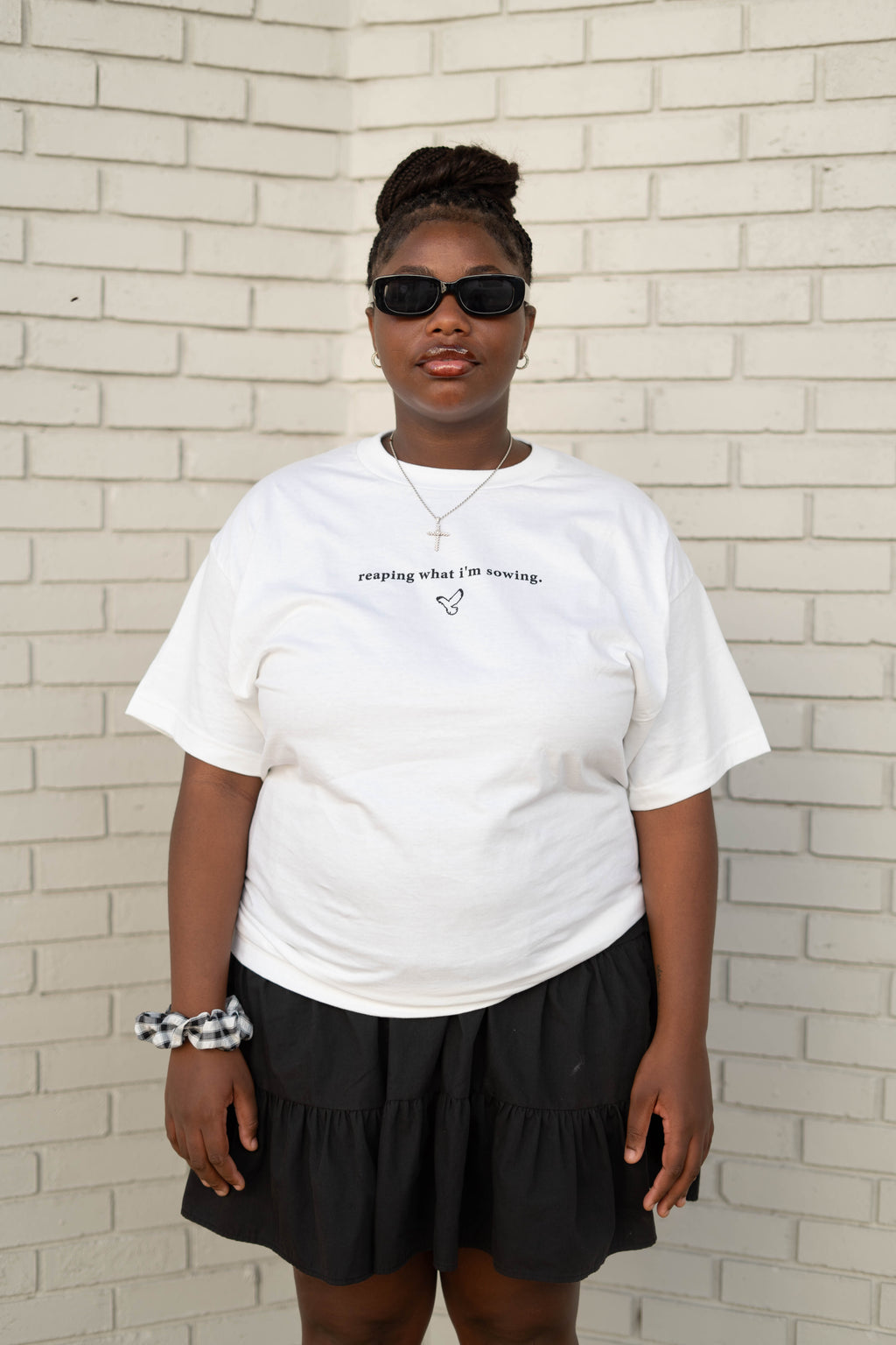 WALKING IN FAVOR T-Shirt (Black Text) (Standard Size)