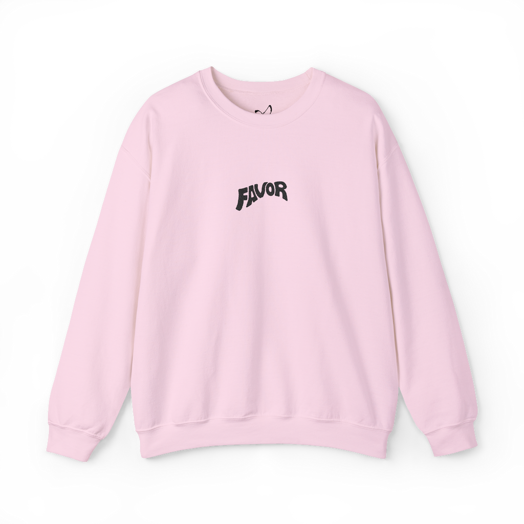 Favor Embroidered Sweatshirt (Black Logo)
