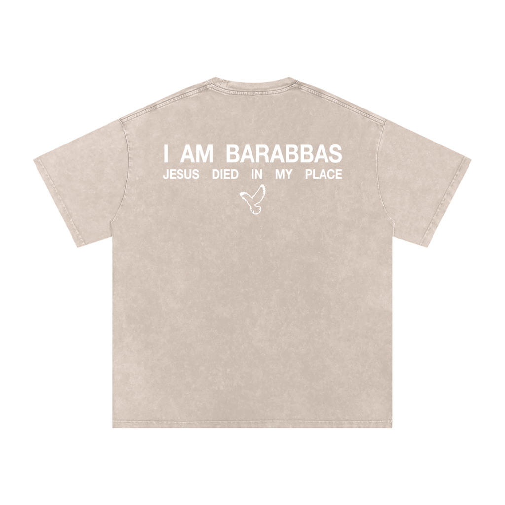 BARABBAS Snow Washed Oversized Tee