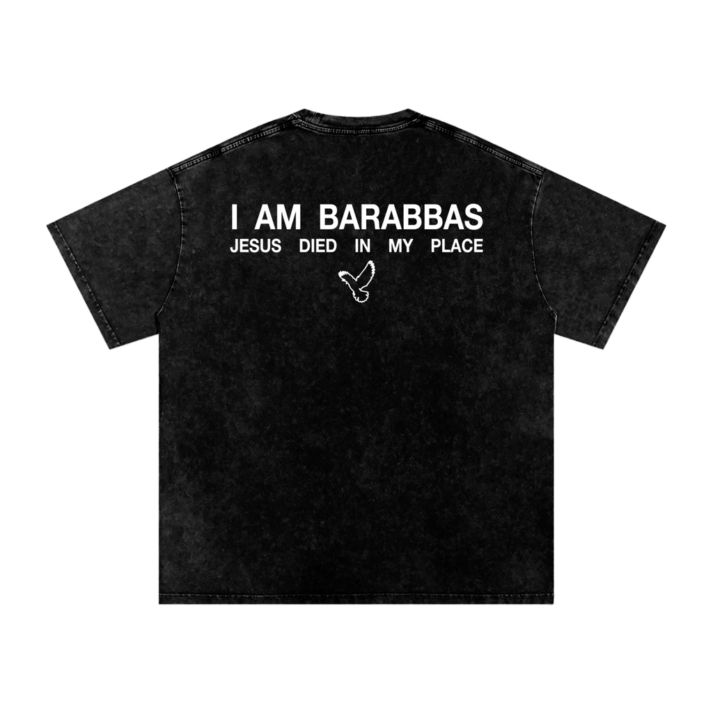 BARABBAS Snow Washed Oversized Tee