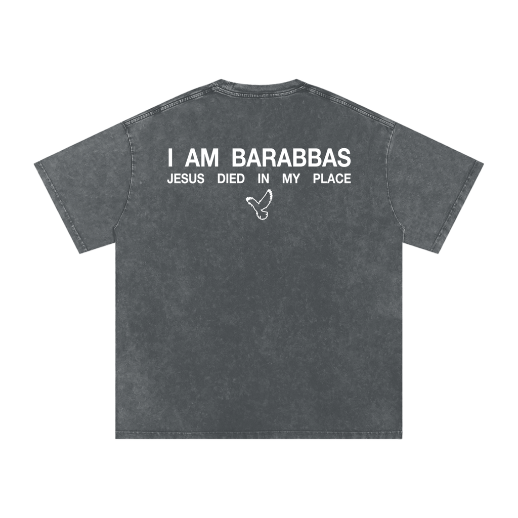 BARABBAS Snow Washed Oversized Tee