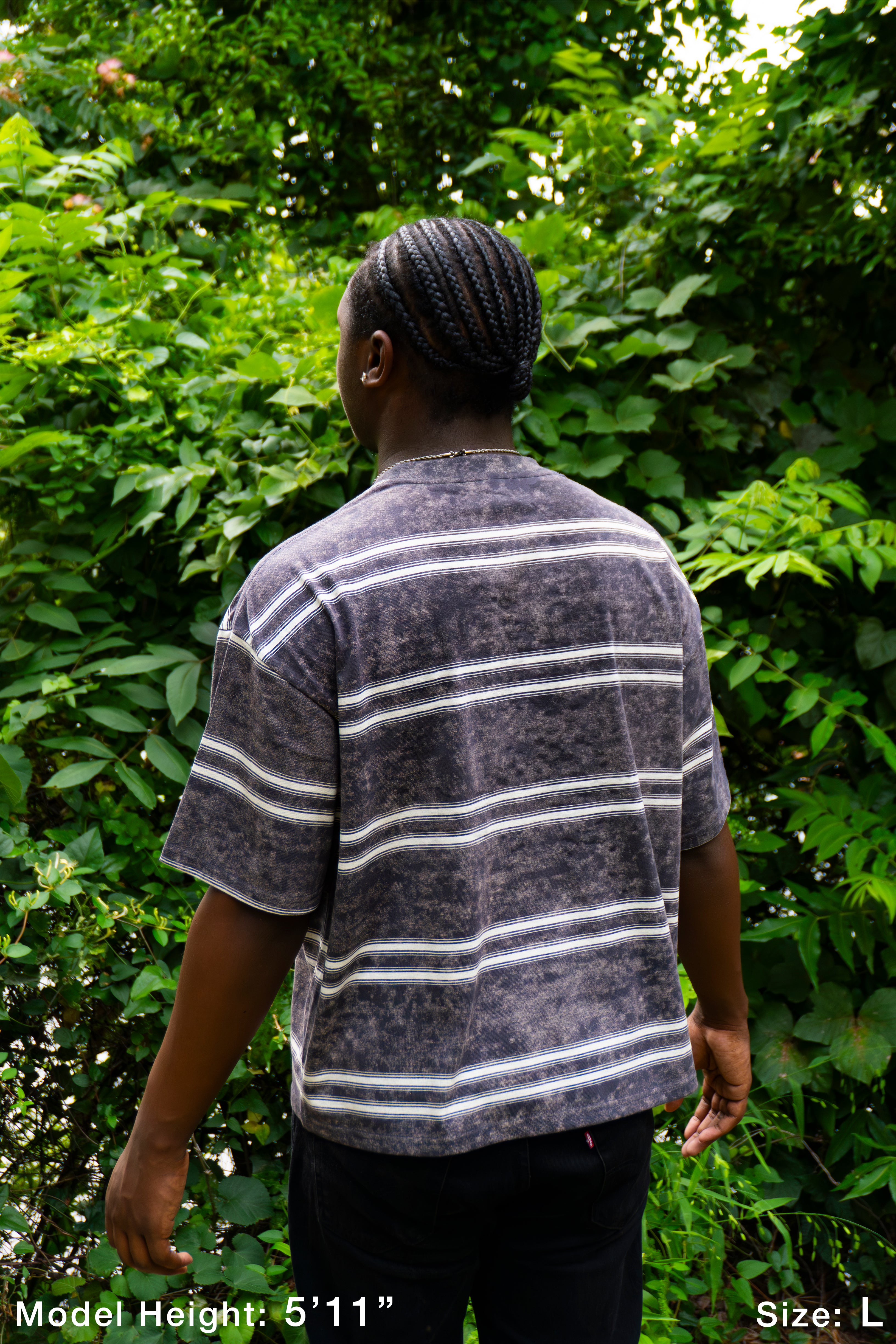 LEGACY Burning Within Striped Boxy Tee