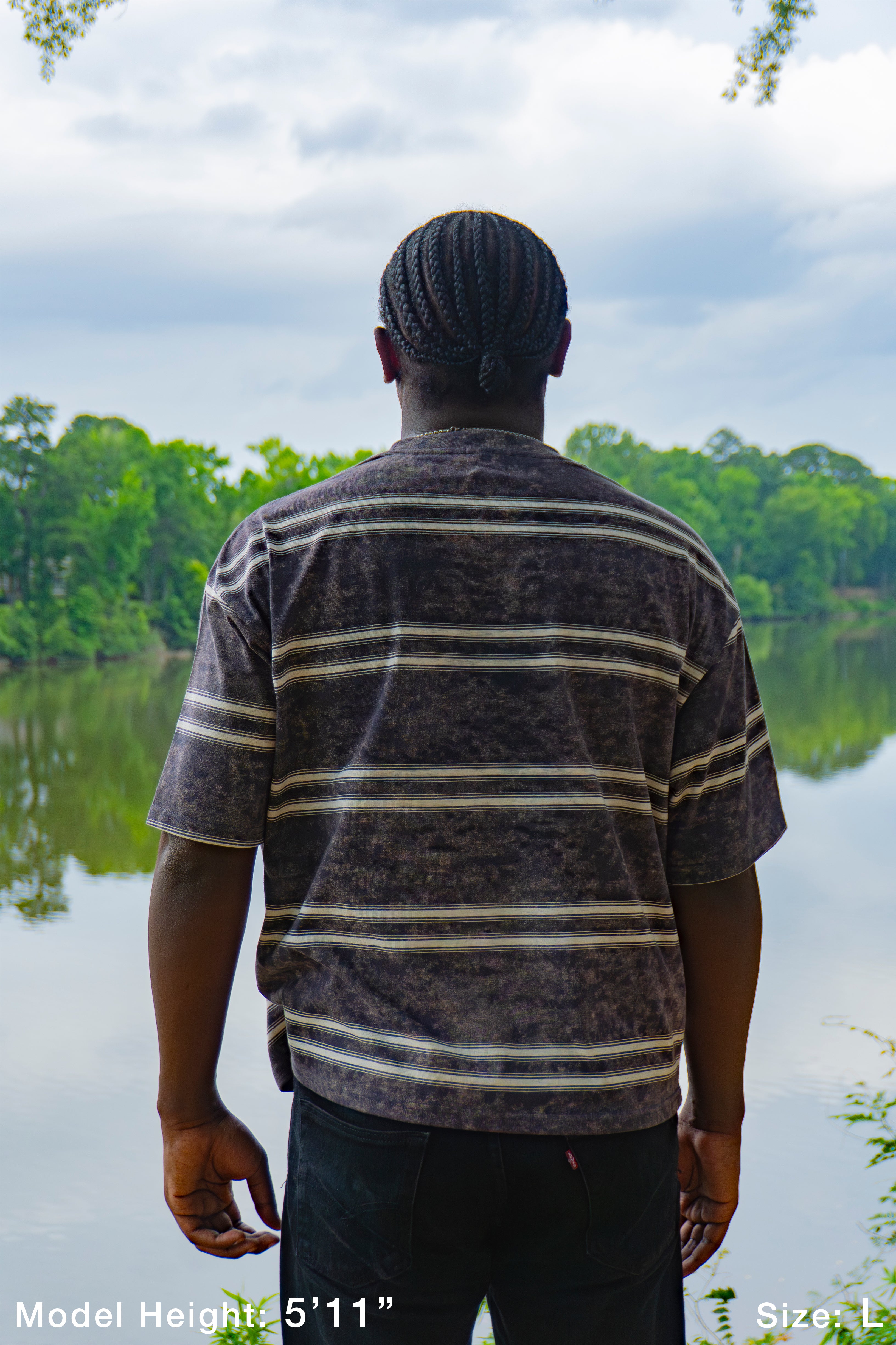 LEGACY Burning Within Striped Boxy Tee