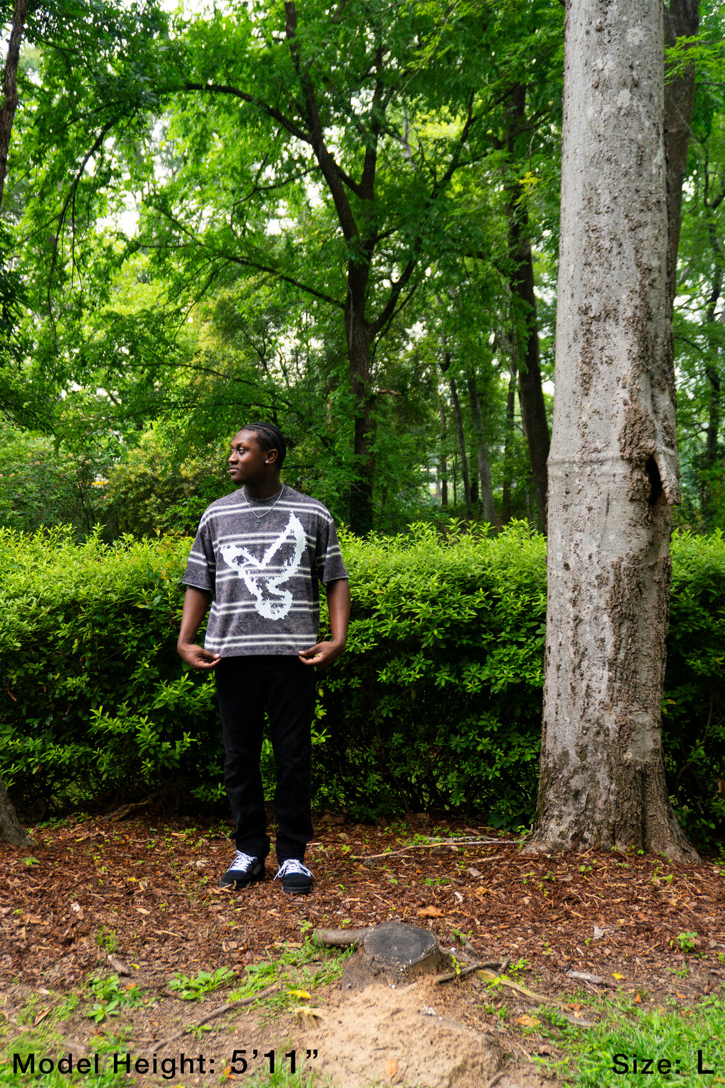 LEGACY Burning Within Striped Boxy Tee