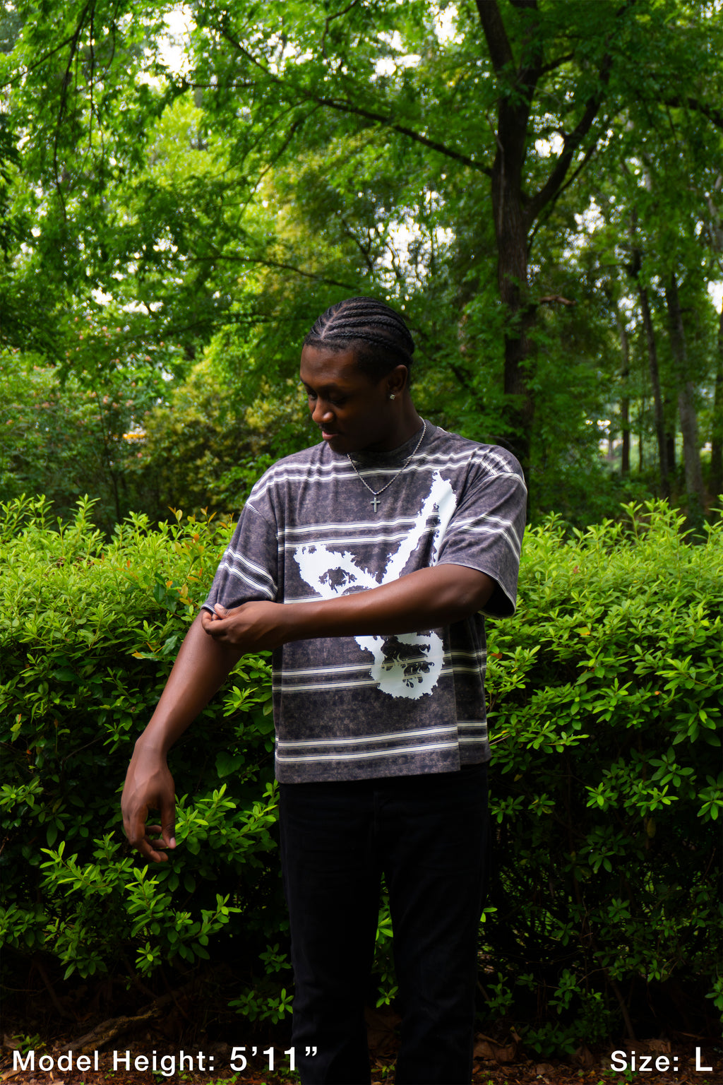 LEGACY Burning Within Striped Boxy Tee