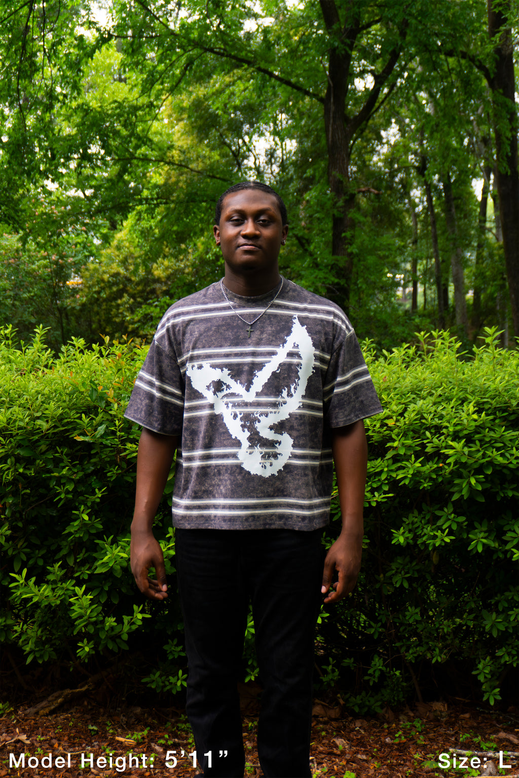 LEGACY Burning Within Striped Boxy Tee