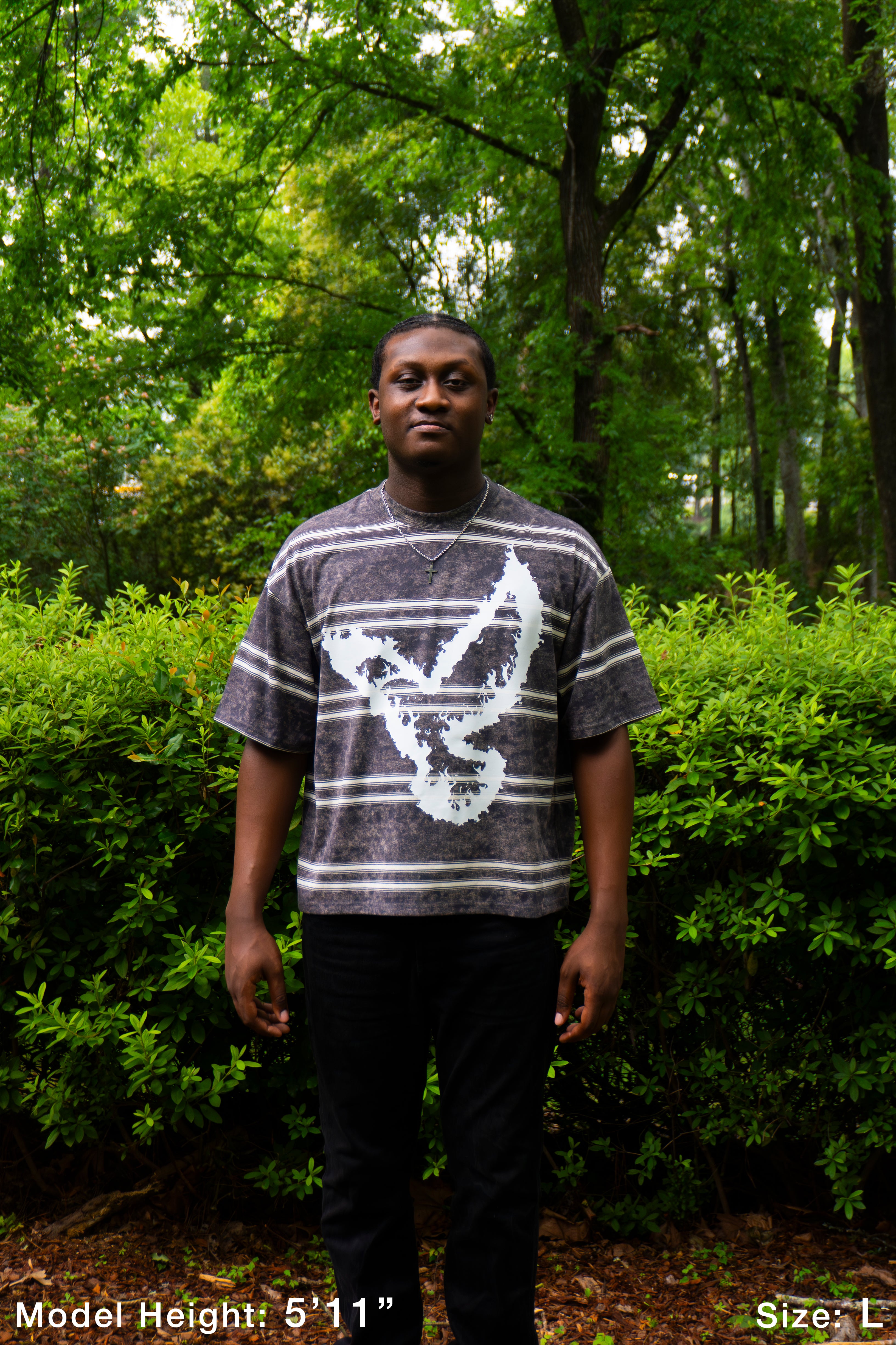 LEGACY Burning Within Striped Boxy Tee