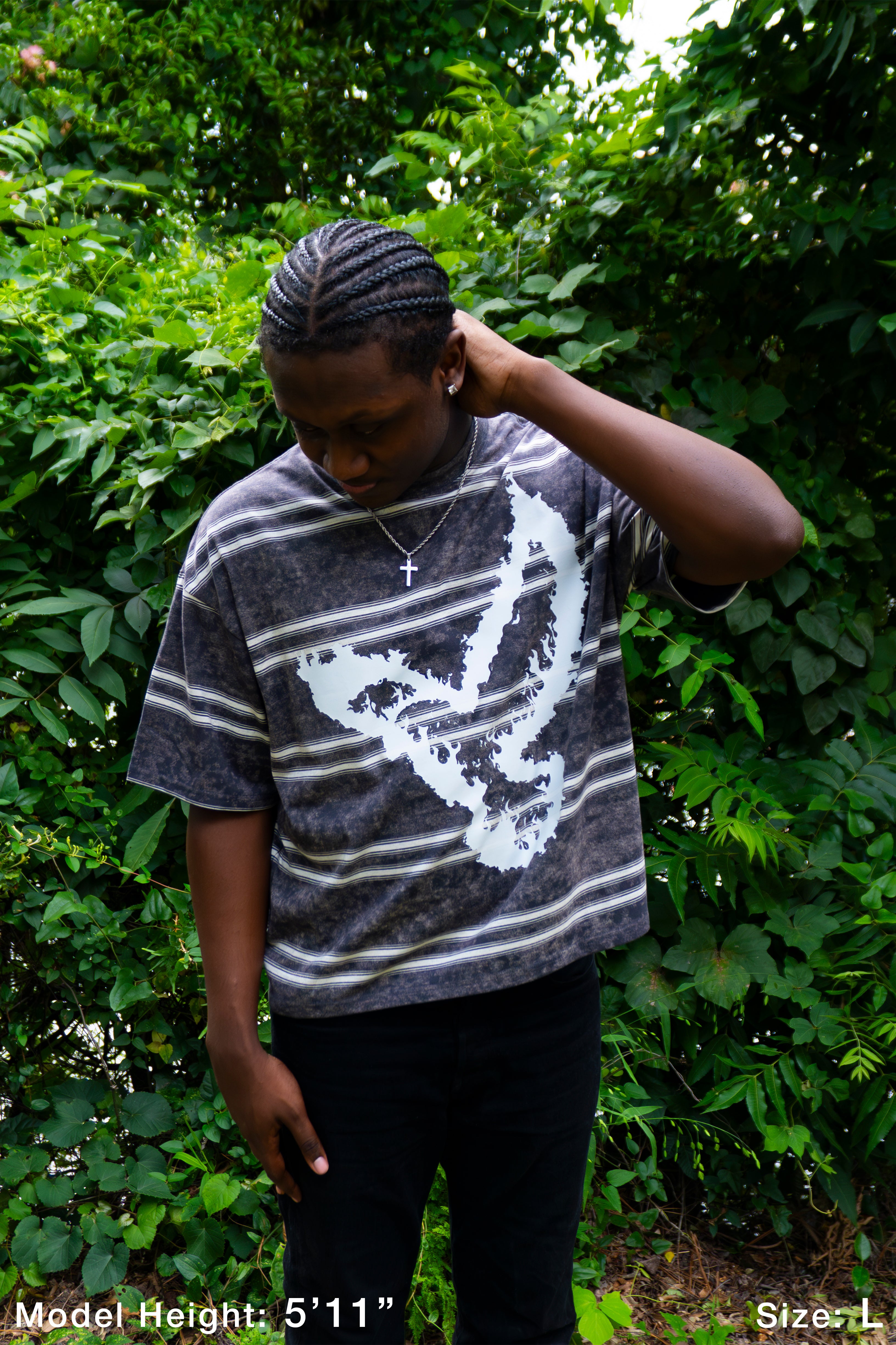 LEGACY Burning Within Striped Boxy Tee