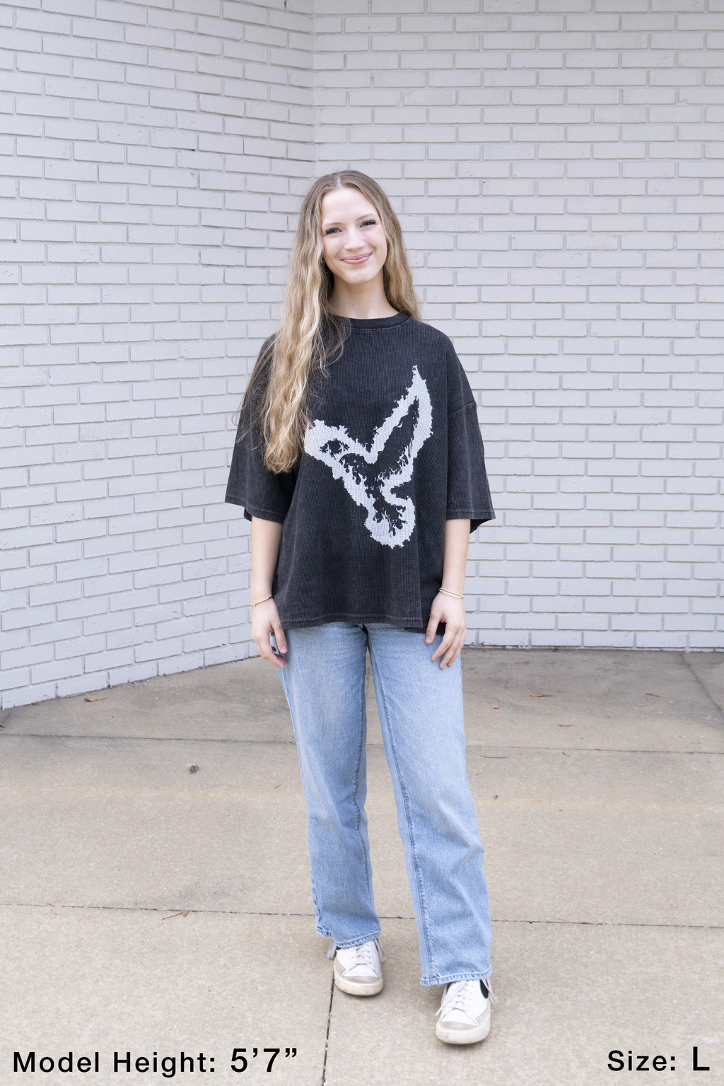 D.O.H.N.B. Waffle-Textured Boxy T-Shirt