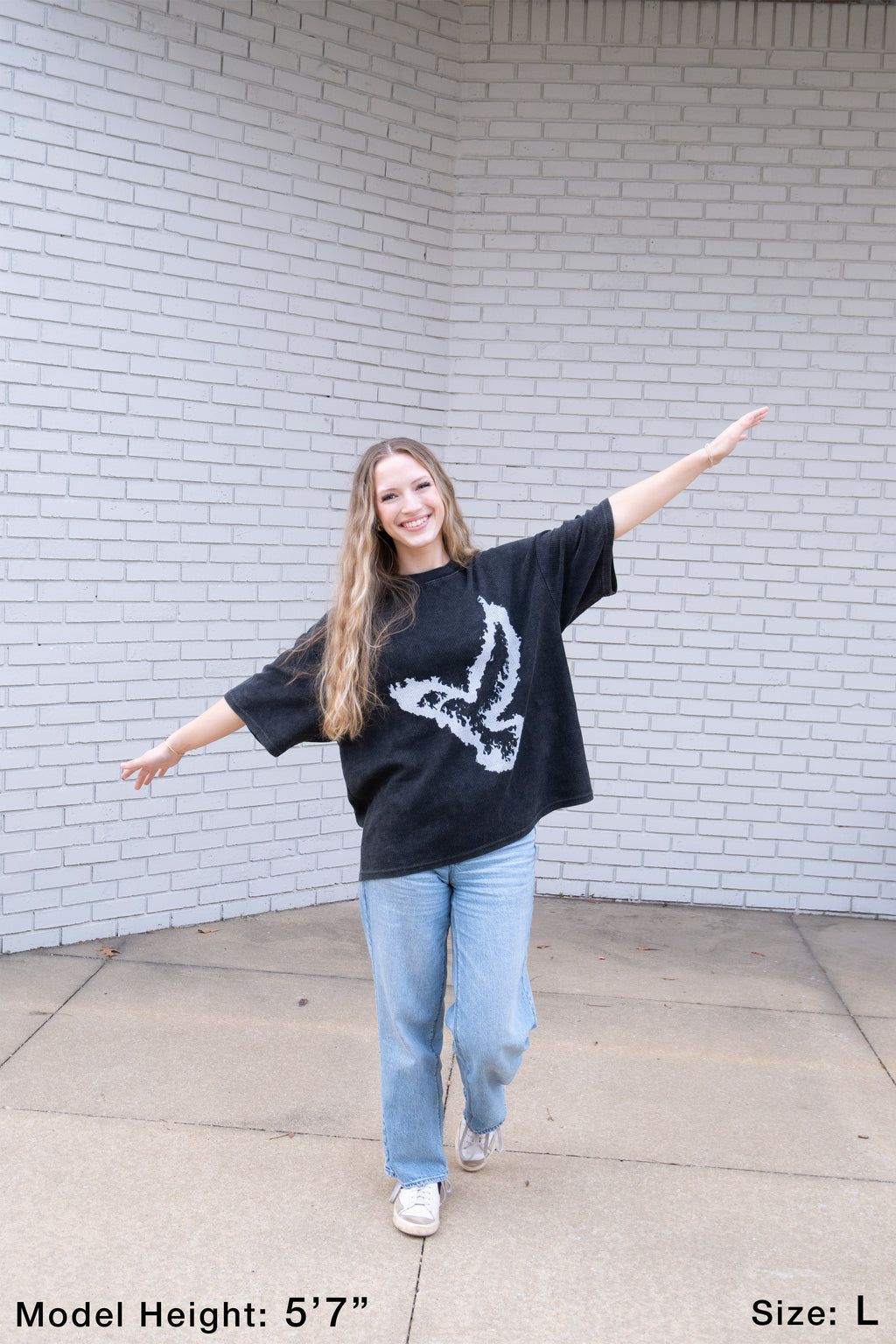 D.O.H.N.B. Waffle-Textured Boxy T-Shirt